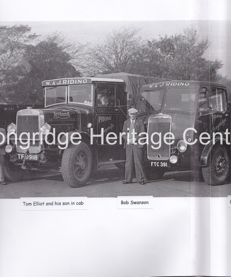 251A - Riding's Lorries - A lineup photographed at Deepdale - 1948
